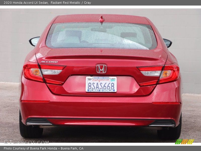 Radiant Red Metallic / Gray 2020 Honda Accord LX Sedan