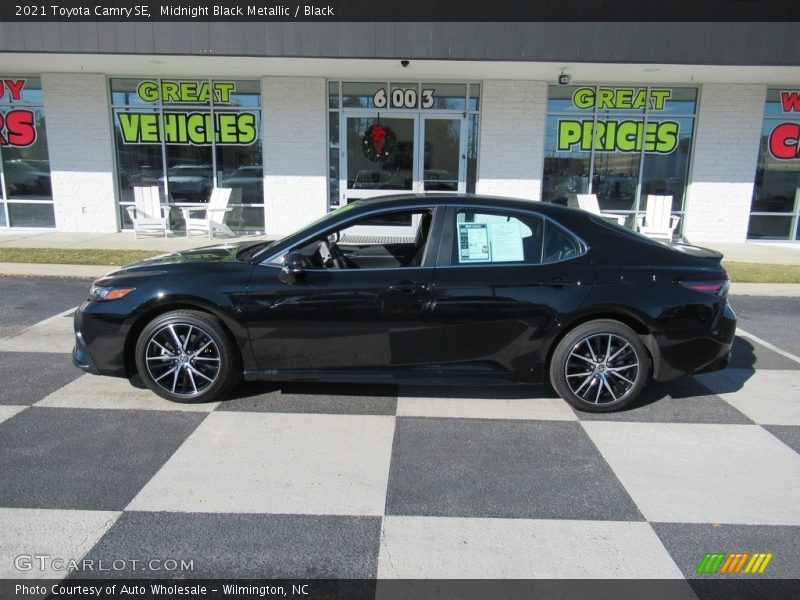 Midnight Black Metallic / Black 2021 Toyota Camry SE
