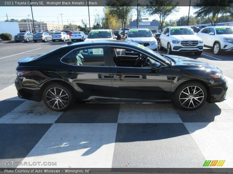 Midnight Black Metallic / Black 2021 Toyota Camry SE