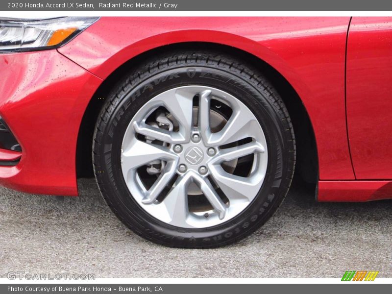 Radiant Red Metallic / Gray 2020 Honda Accord LX Sedan