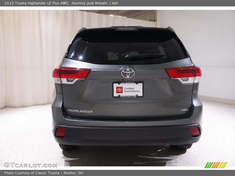 Alumina Jade Metallic / Ash 2019 Toyota Highlander LE Plus AWD