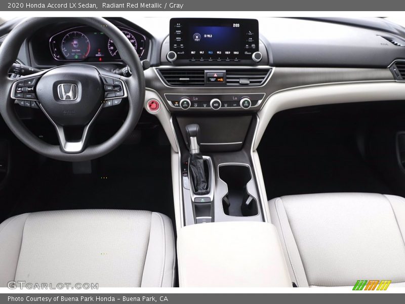 Radiant Red Metallic / Gray 2020 Honda Accord LX Sedan