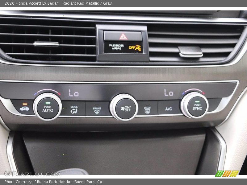 Radiant Red Metallic / Gray 2020 Honda Accord LX Sedan