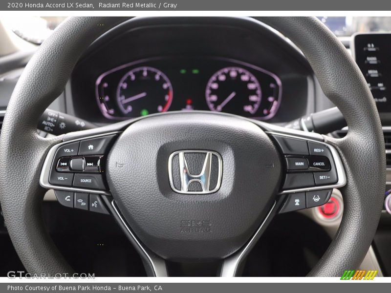 Radiant Red Metallic / Gray 2020 Honda Accord LX Sedan
