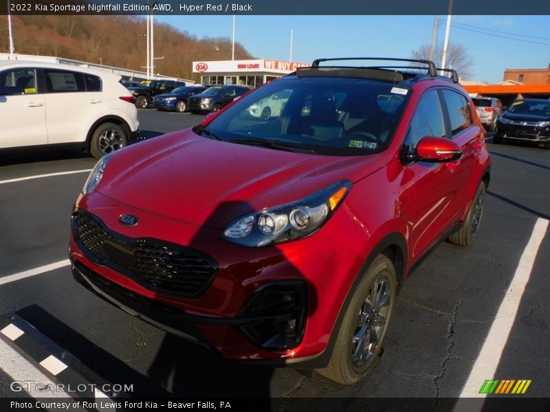 Hyper Red / Black 2022 Kia Sportage Nightfall Edition AWD