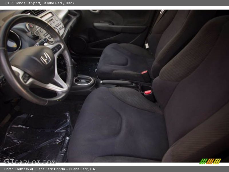 Milano Red / Black 2012 Honda Fit Sport