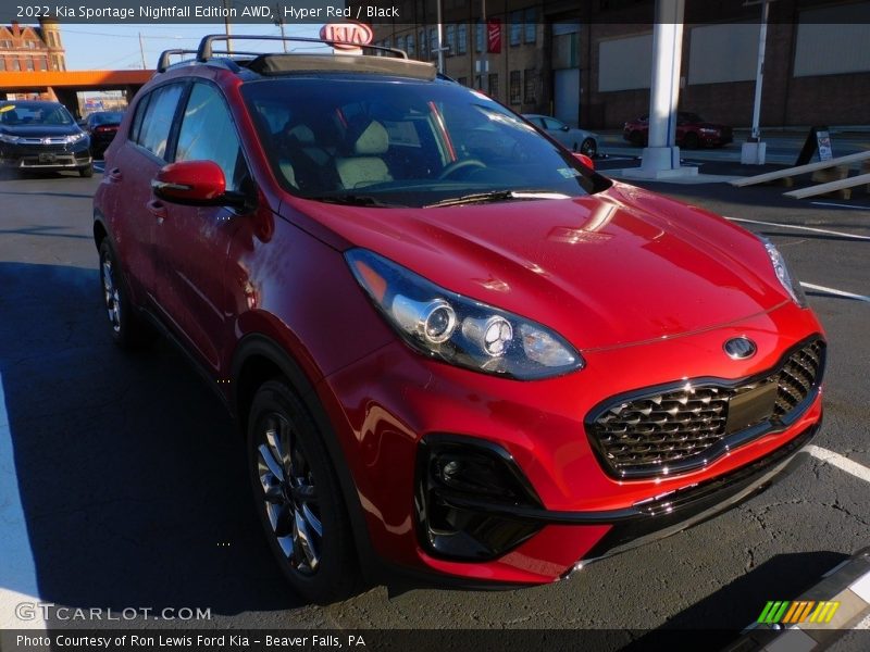 Hyper Red / Black 2022 Kia Sportage Nightfall Edition AWD