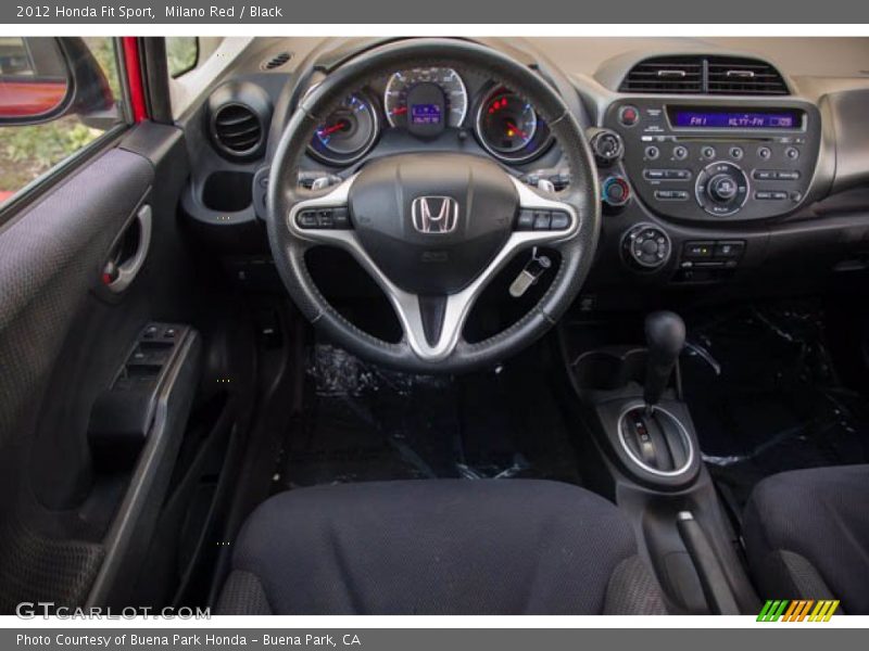 Milano Red / Black 2012 Honda Fit Sport