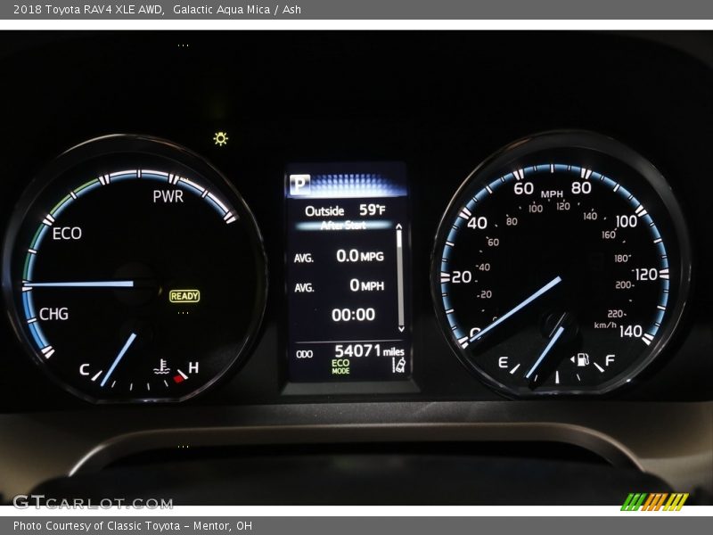 Galactic Aqua Mica / Ash 2018 Toyota RAV4 XLE AWD