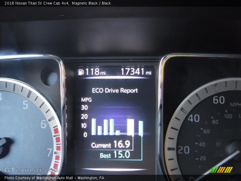Magnetic Black / Black 2018 Nissan Titan SV Crew Cab 4x4