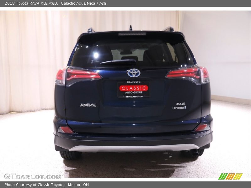 Galactic Aqua Mica / Ash 2018 Toyota RAV4 XLE AWD