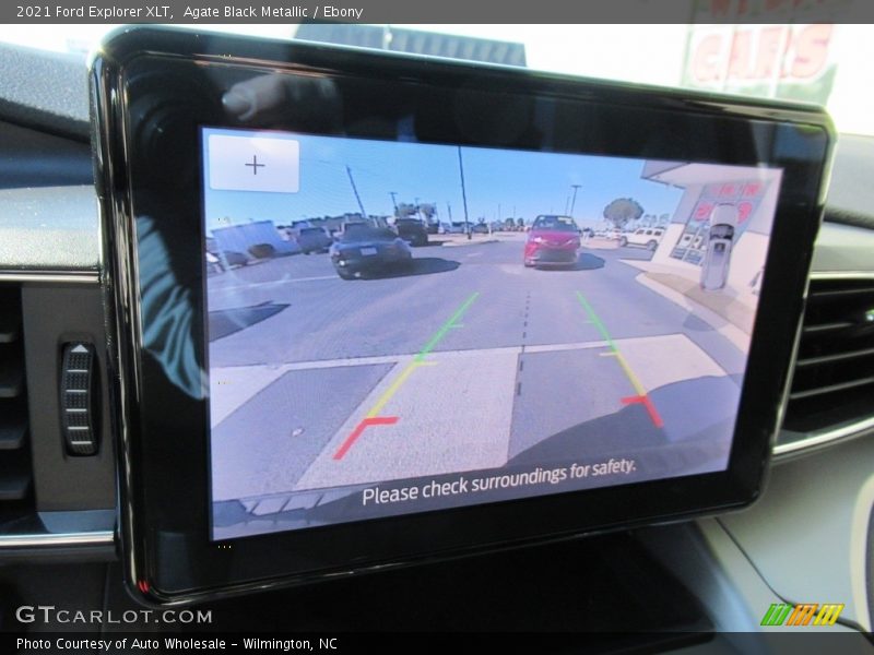 Agate Black Metallic / Ebony 2021 Ford Explorer XLT