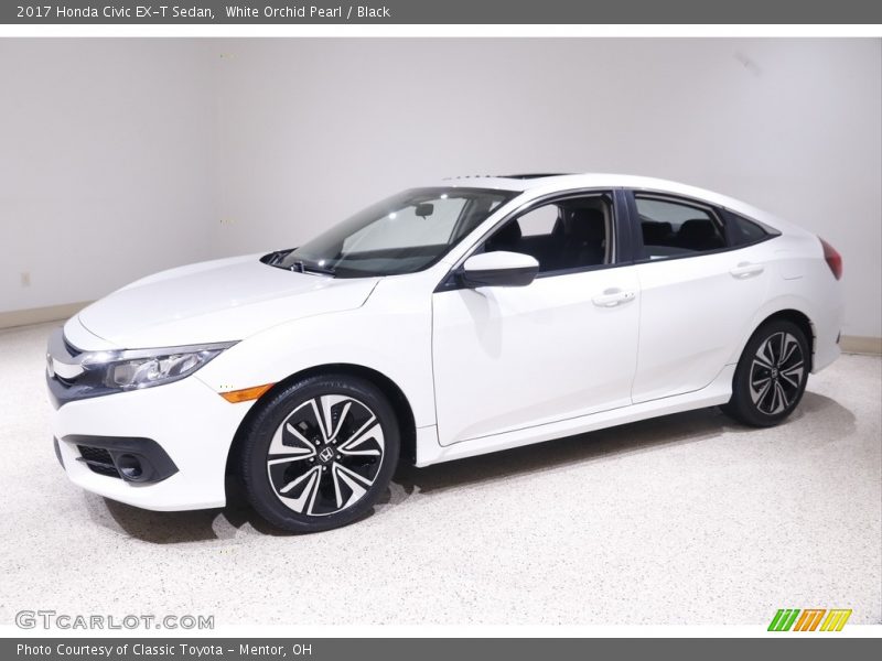 White Orchid Pearl / Black 2017 Honda Civic EX-T Sedan