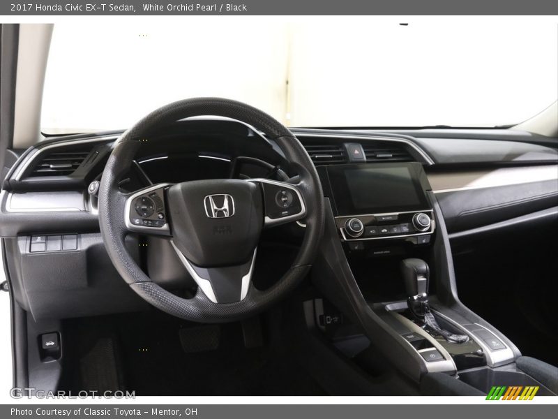White Orchid Pearl / Black 2017 Honda Civic EX-T Sedan