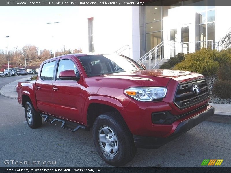 Barcelona Red Metallic / Cement Gray 2017 Toyota Tacoma SR5 Double Cab 4x4