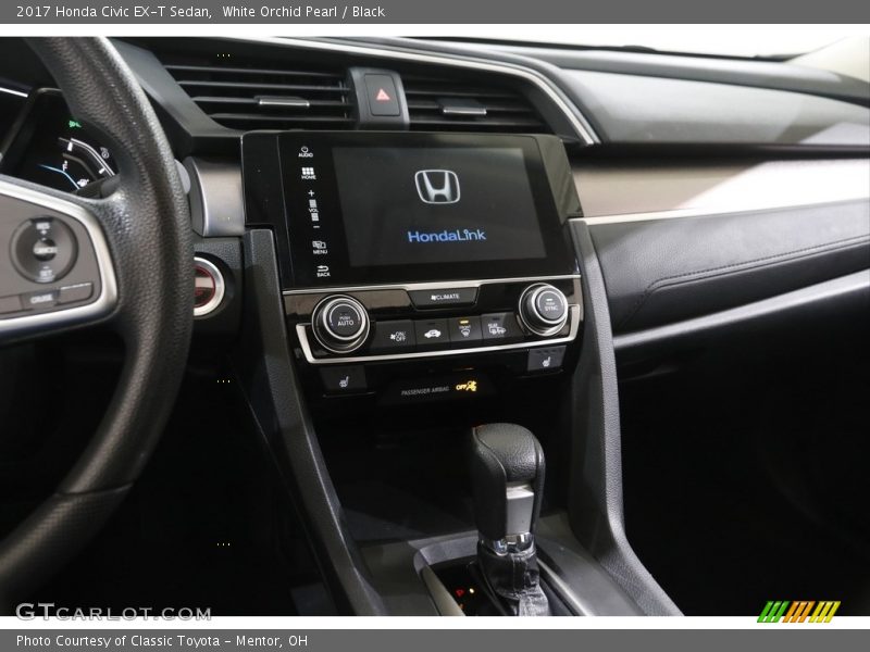 White Orchid Pearl / Black 2017 Honda Civic EX-T Sedan