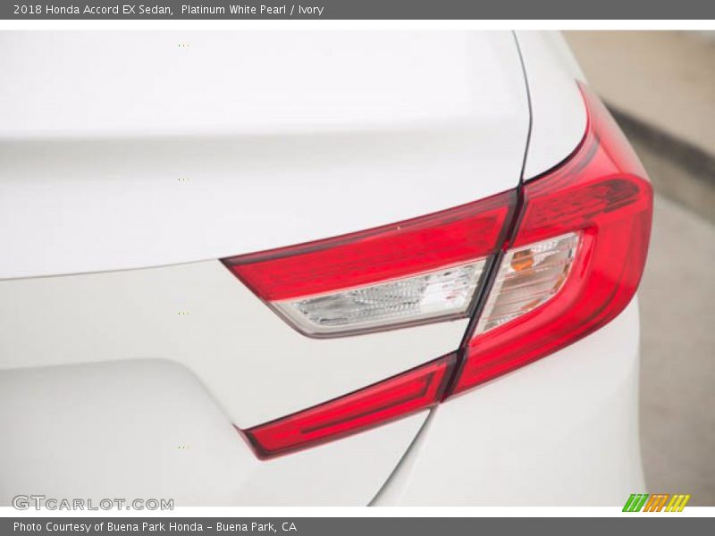 Platinum White Pearl / Ivory 2018 Honda Accord EX Sedan