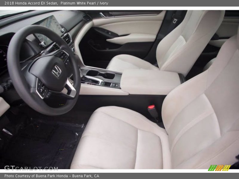 Platinum White Pearl / Ivory 2018 Honda Accord EX Sedan