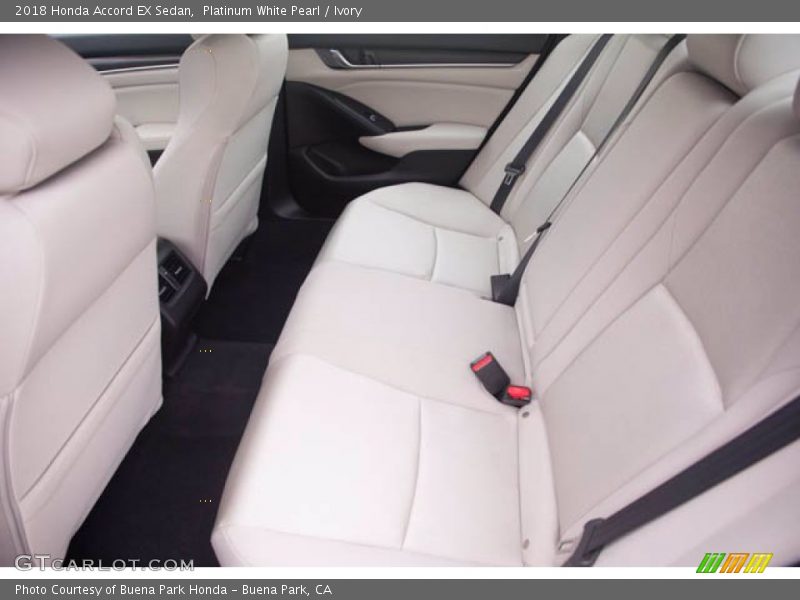 Platinum White Pearl / Ivory 2018 Honda Accord EX Sedan
