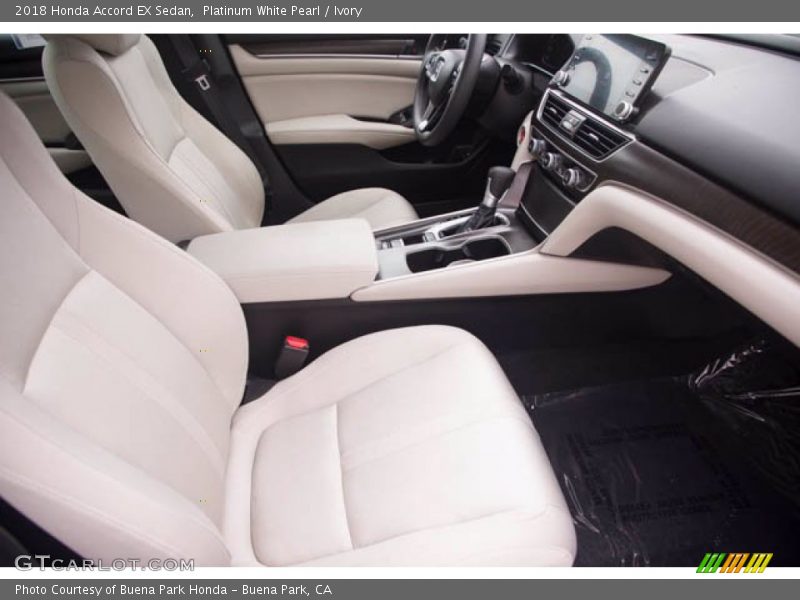 Platinum White Pearl / Ivory 2018 Honda Accord EX Sedan