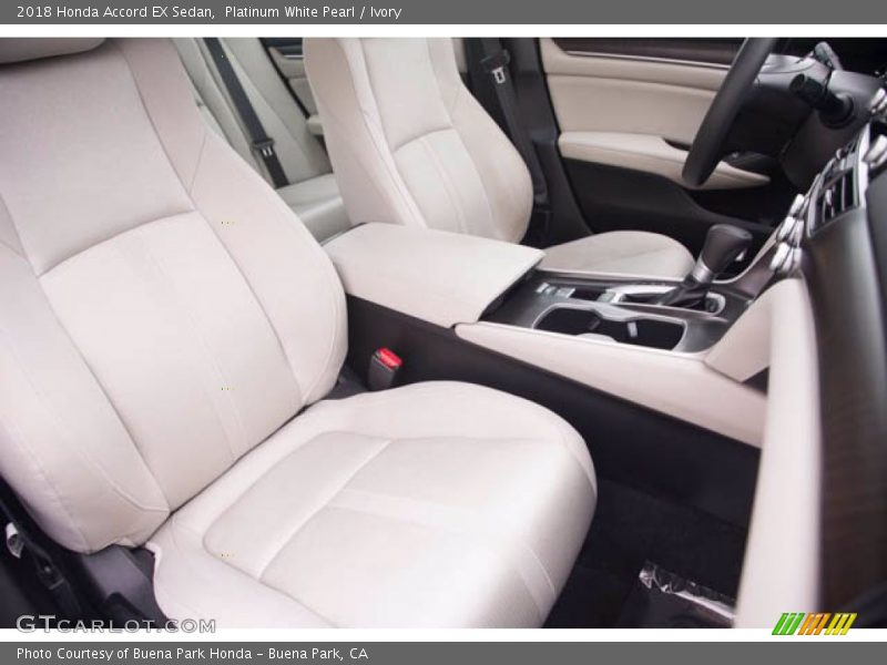 Platinum White Pearl / Ivory 2018 Honda Accord EX Sedan