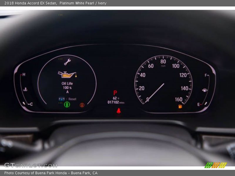 Platinum White Pearl / Ivory 2018 Honda Accord EX Sedan