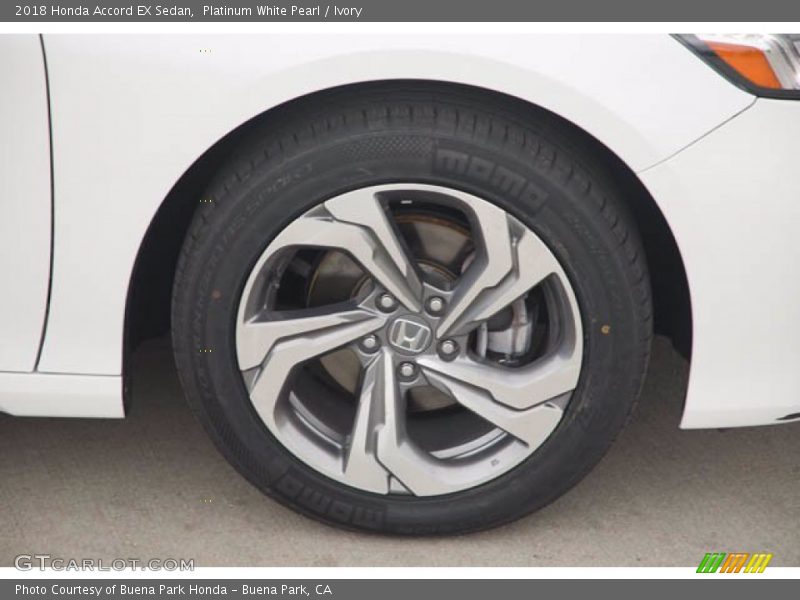 Platinum White Pearl / Ivory 2018 Honda Accord EX Sedan