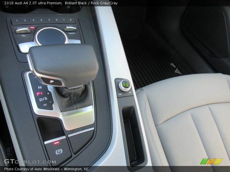 Brilliant Black / Rock Gray/Gray 2018 Audi A4 2.0T ultra Premium
