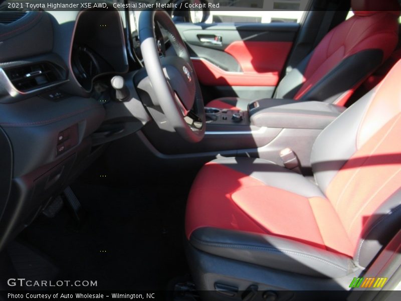 Celestial Silver Metallic / Cockpit Red 2021 Toyota Highlander XSE AWD