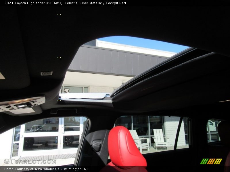 Celestial Silver Metallic / Cockpit Red 2021 Toyota Highlander XSE AWD