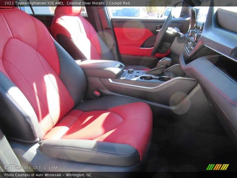 Celestial Silver Metallic / Cockpit Red 2021 Toyota Highlander XSE AWD