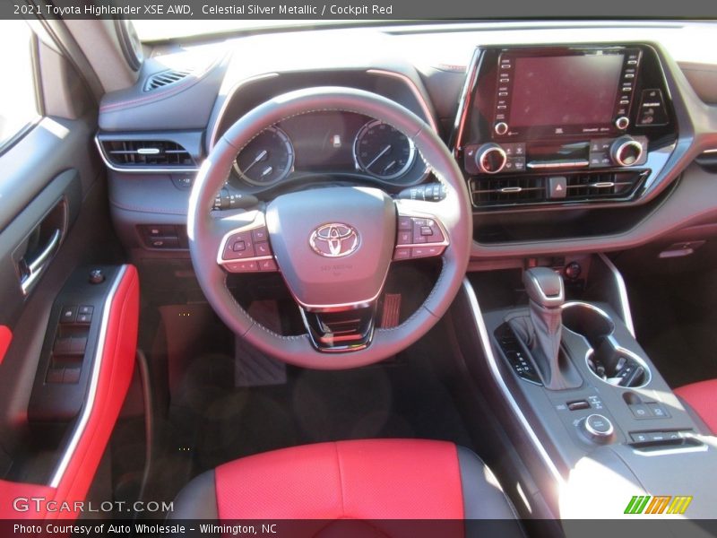 Celestial Silver Metallic / Cockpit Red 2021 Toyota Highlander XSE AWD