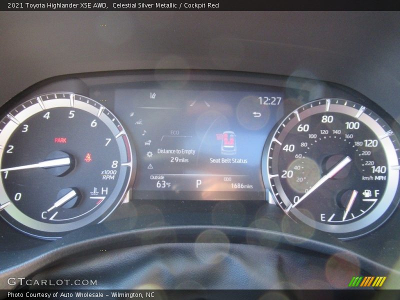Celestial Silver Metallic / Cockpit Red 2021 Toyota Highlander XSE AWD