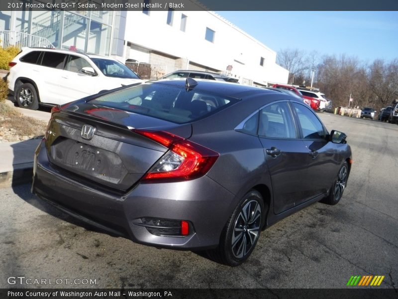 Modern Steel Metallic / Black 2017 Honda Civic EX-T Sedan