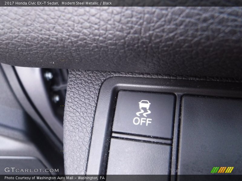 Modern Steel Metallic / Black 2017 Honda Civic EX-T Sedan