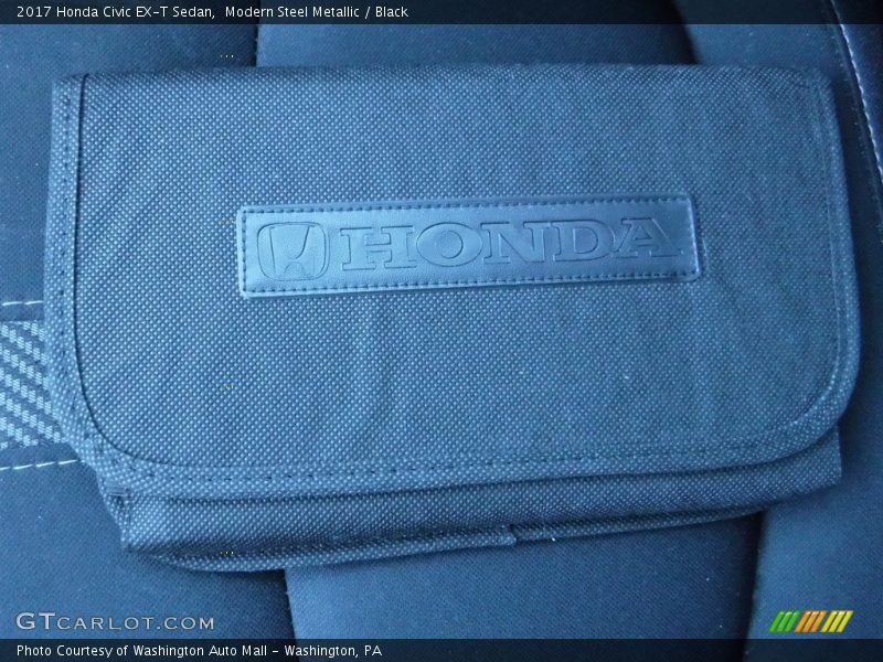 Modern Steel Metallic / Black 2017 Honda Civic EX-T Sedan