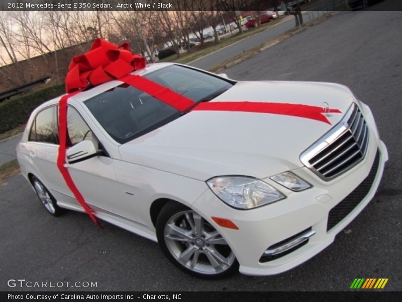 Arctic White / Black 2012 Mercedes-Benz E 350 Sedan