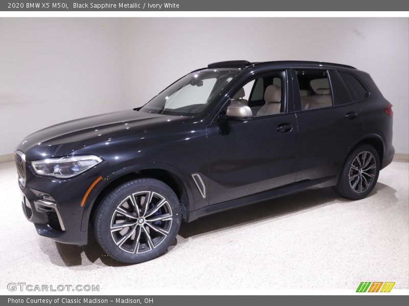 Black Sapphire Metallic / Ivory White 2020 BMW X5 M50i