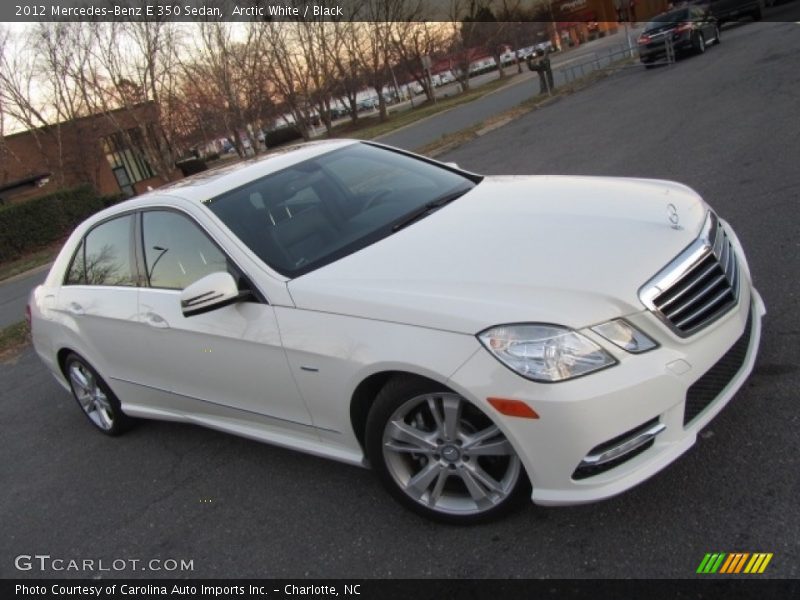 Arctic White / Black 2012 Mercedes-Benz E 350 Sedan