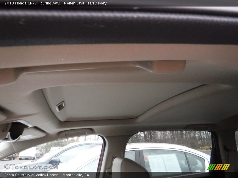 Molten Lava Pearl / Ivory 2018 Honda CR-V Touring AWD