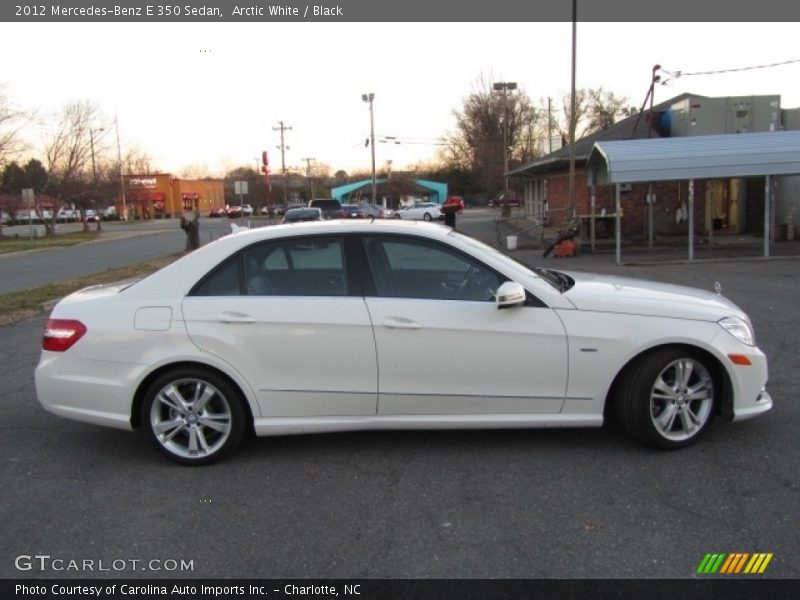 Arctic White / Black 2012 Mercedes-Benz E 350 Sedan