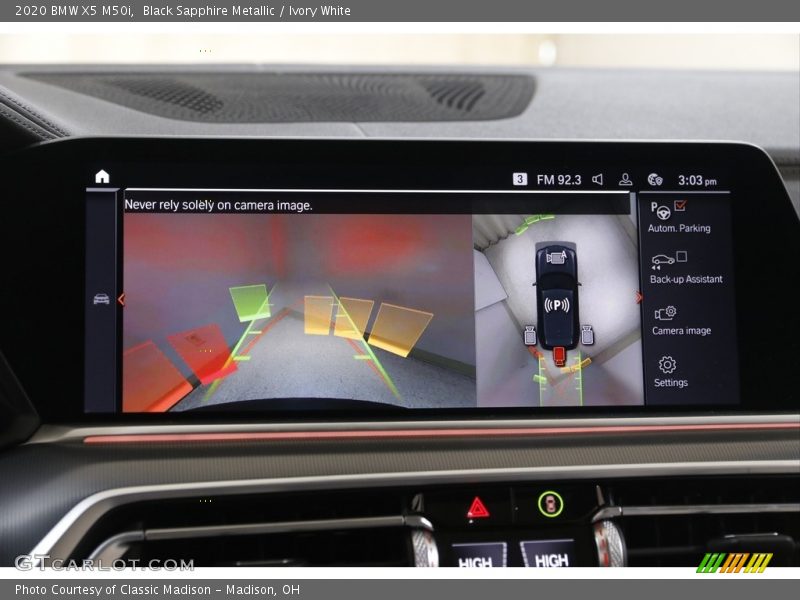 Black Sapphire Metallic / Ivory White 2020 BMW X5 M50i