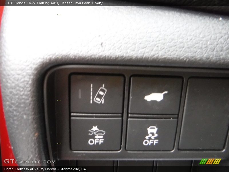Molten Lava Pearl / Ivory 2018 Honda CR-V Touring AWD