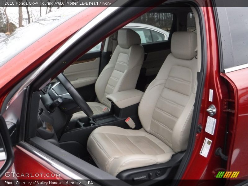 Molten Lava Pearl / Ivory 2018 Honda CR-V Touring AWD