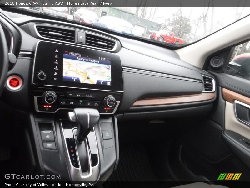 Molten Lava Pearl / Ivory 2018 Honda CR-V Touring AWD