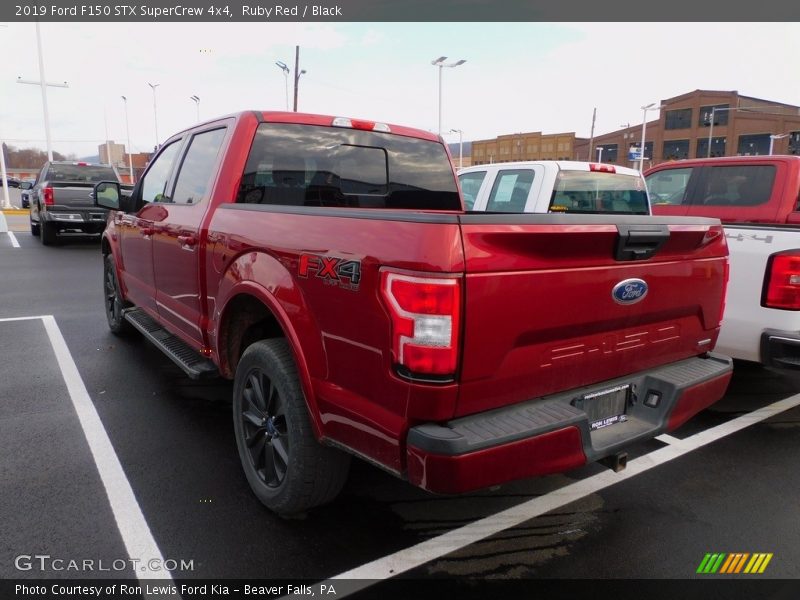 Ruby Red / Black 2019 Ford F150 STX SuperCrew 4x4