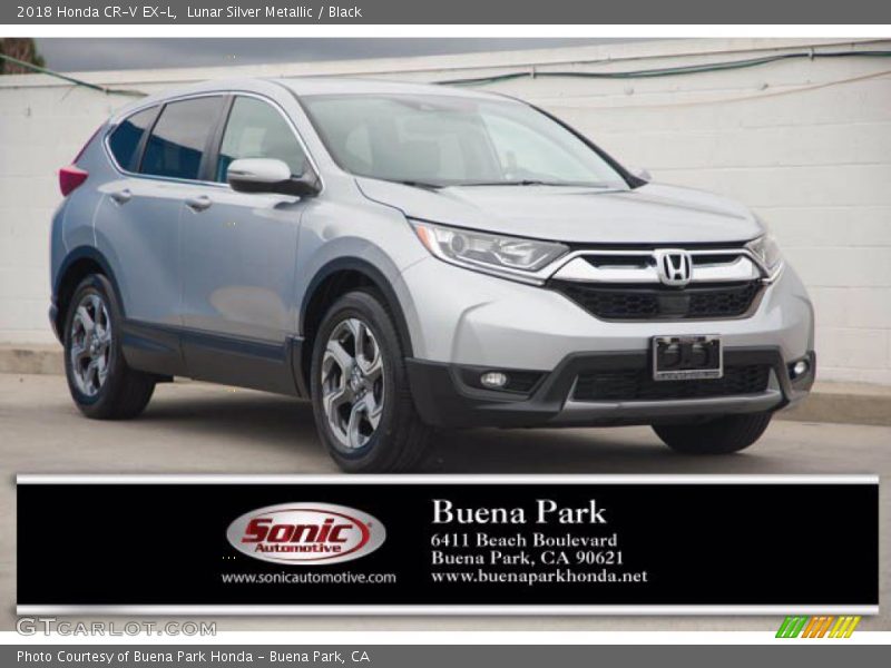 Lunar Silver Metallic / Black 2018 Honda CR-V EX-L