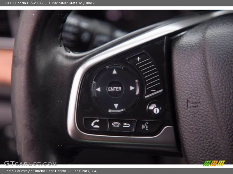 Lunar Silver Metallic / Black 2018 Honda CR-V EX-L