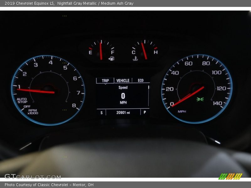 Nightfall Gray Metallic / Medium Ash Gray 2019 Chevrolet Equinox LS