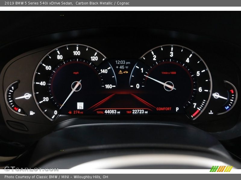  2019 5 Series 540i xDrive Sedan 540i xDrive Sedan Gauges